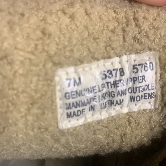 Timberland Fauna Waterproof Brown Leather Moc Toe Lace-Up Boots Women’s 7 - Picture 14 of 15